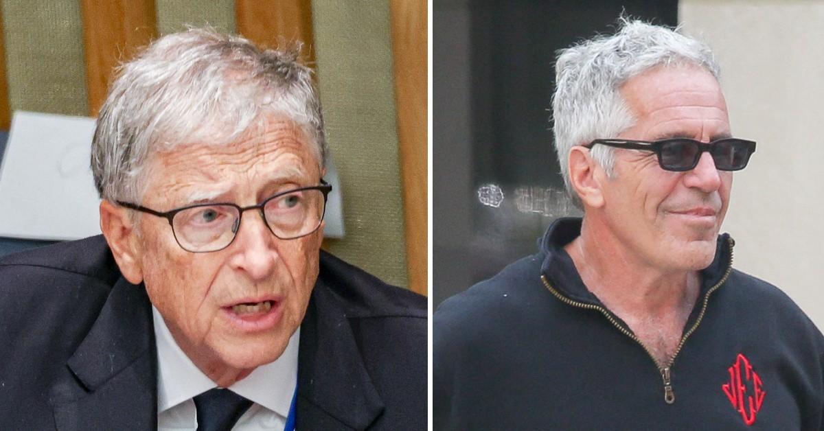 Split photo of Bill Gates, Jeffrey Epstein