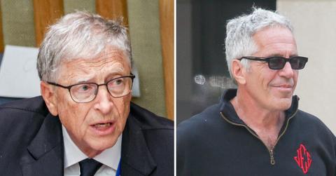 Split photo of Bill Gates, Jeffrey Epstein