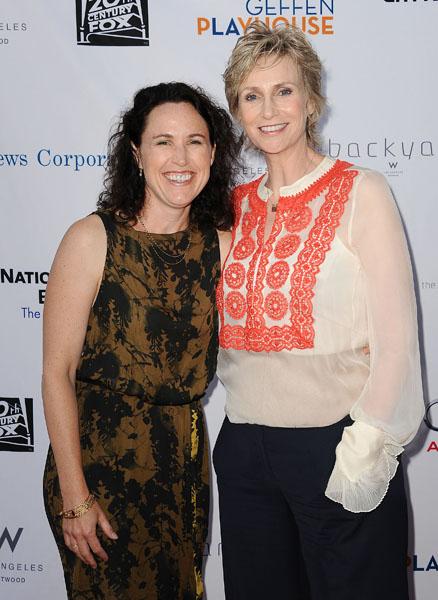 Jane Lynch Lara Embry 50 Shocking & Dramatic Celebrity Break-Ups & Hook-Ups Of The Year