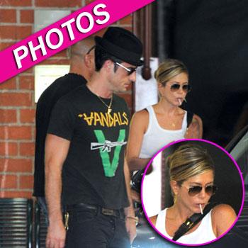 //jennifer aniston justin theroux beverly hills npg