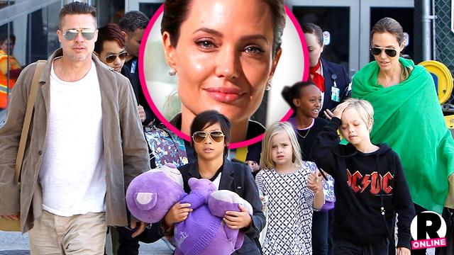 Angelina Jolie Brad Pitt Kids Supportive