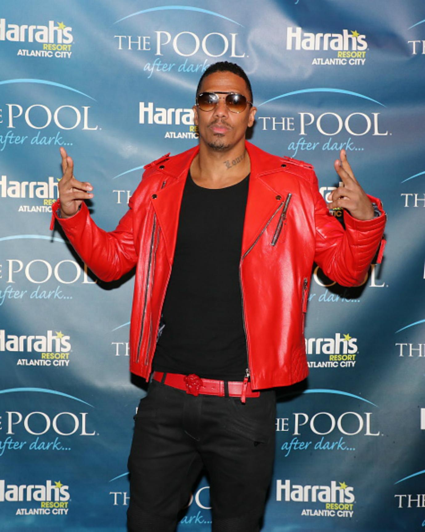 Nick Cannon poses for a photo.