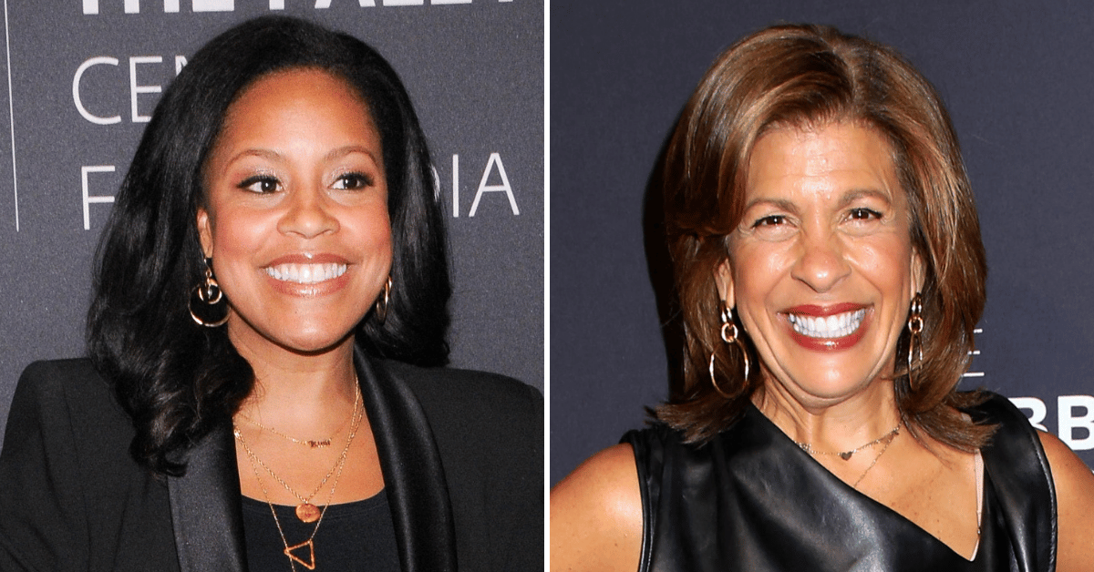 Split photo of Sheinelle Jones, Hoda Kotb