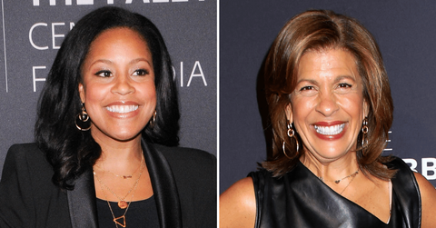 Split photo of Sheinelle Jones, Hoda Kotb