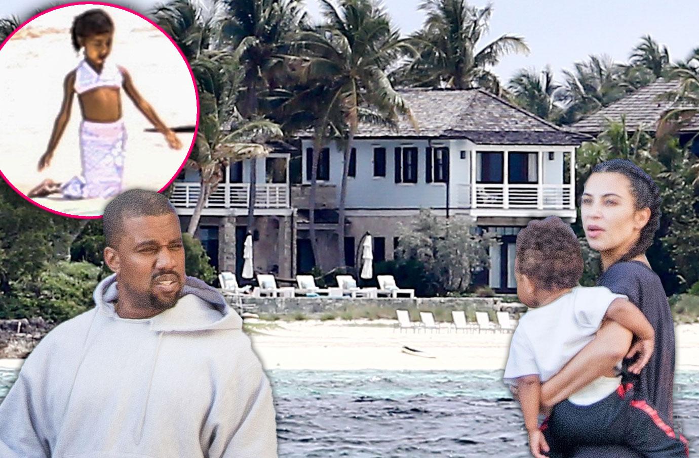 Kim Kardashian Kanye West Anniversary Family Bahamas