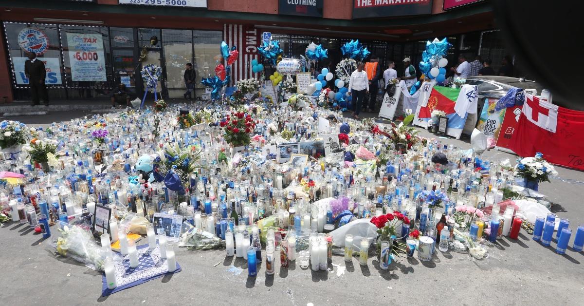 nipsey hussle crime scene photos