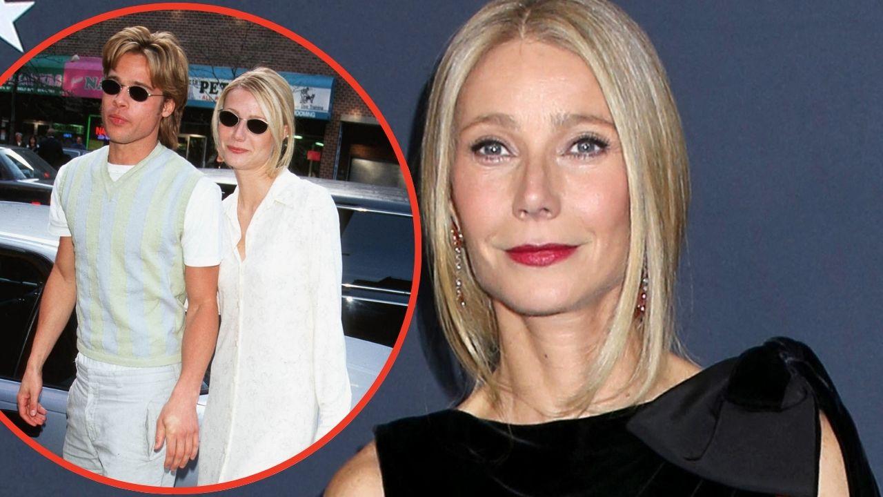 Photo of Gwyneth Paltrow and Brad Pitt