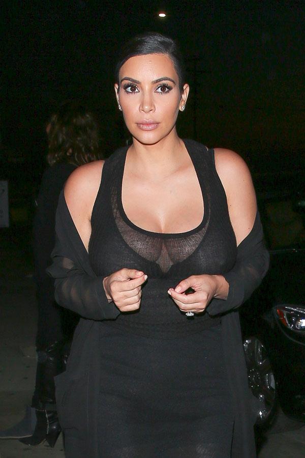 Kim Kardashian Cleavage Photos