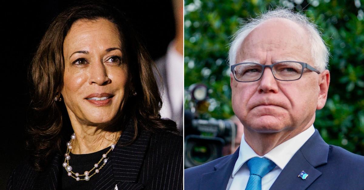 Kamala Harris and Tim Walz