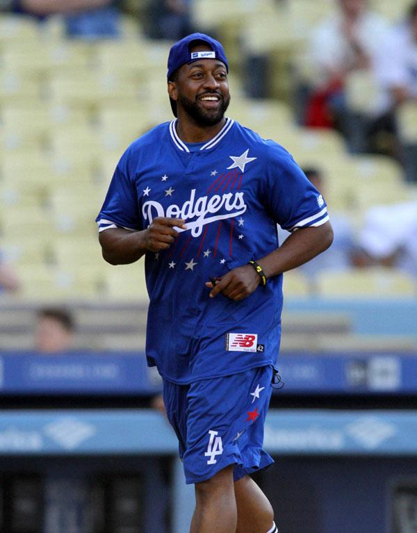 Charlotte McKinney hits a home run at Dodgers' Hollywood Stars game