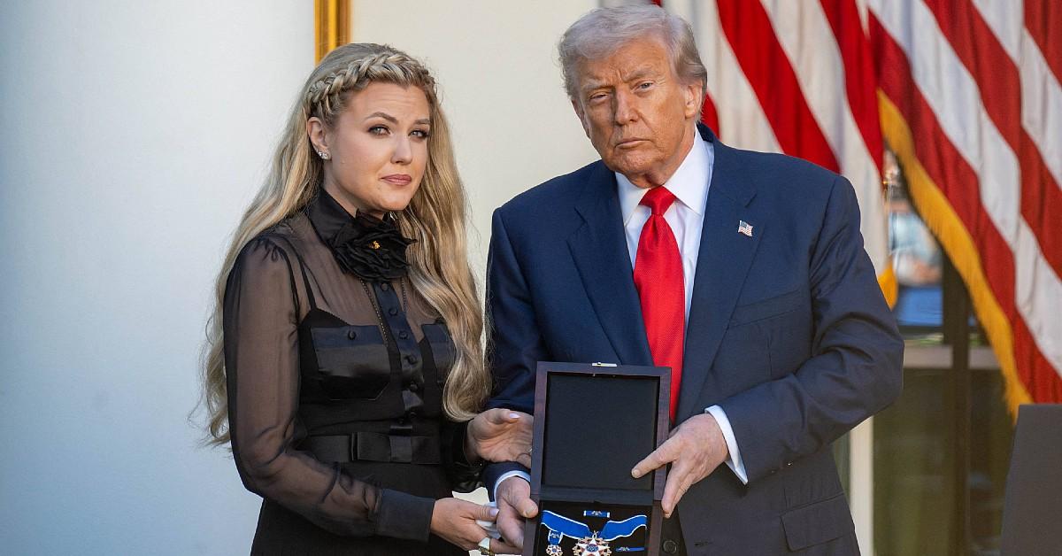 Photo of Erika Kirk and Donald Trump