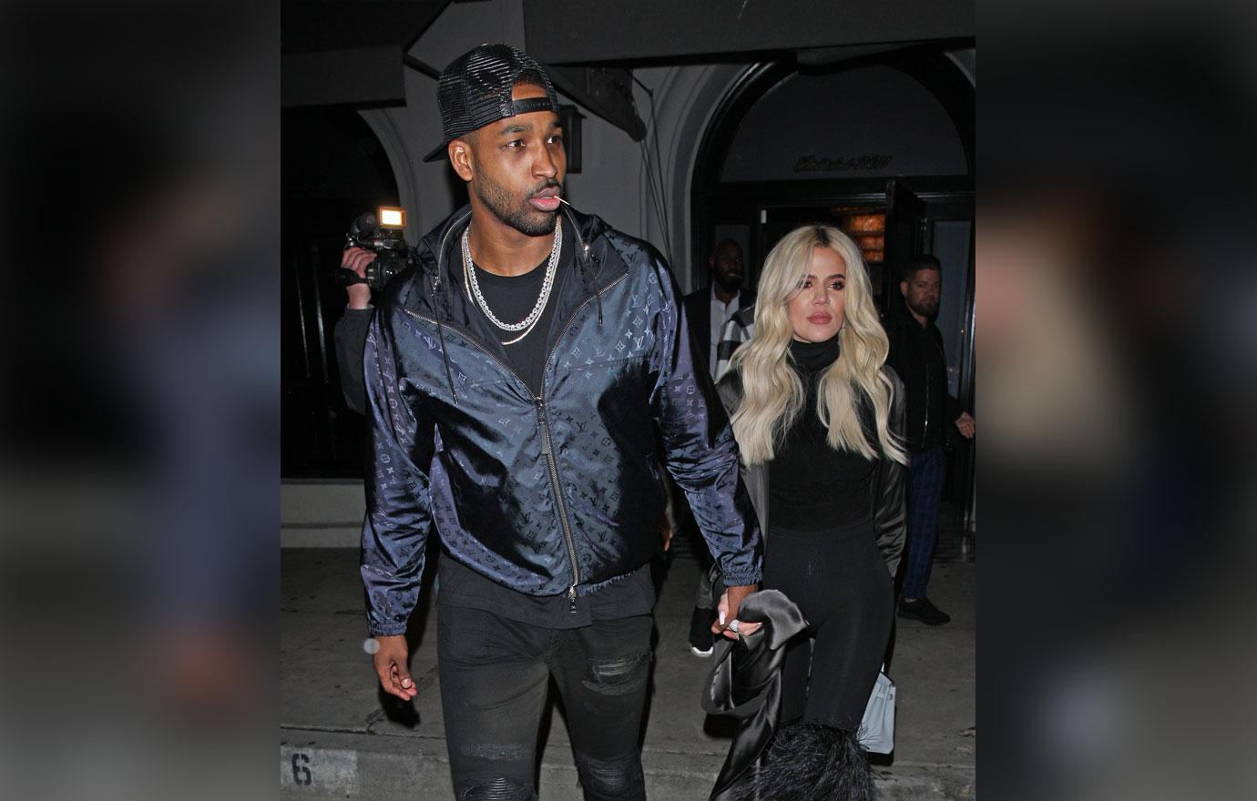 Khloe Kardashian Holds Hands Tristan Thompson Date Cheating