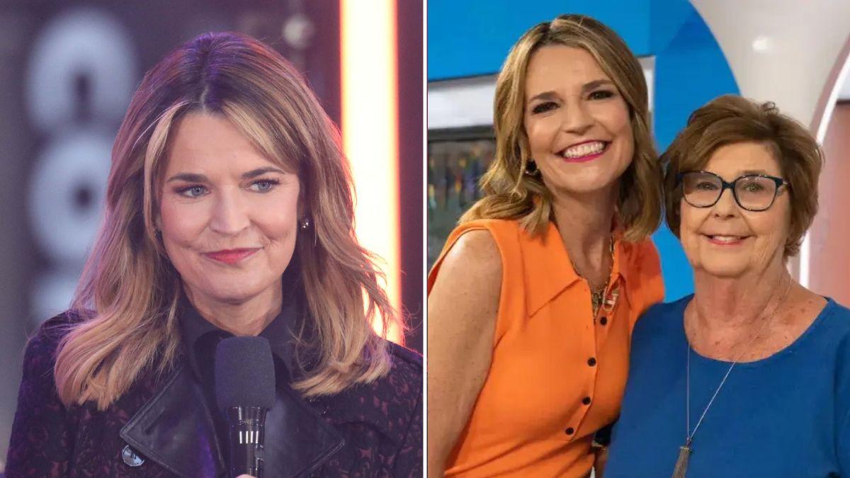 A photo of Savannah Guthrie alongside a photo of Savannah Guthrie and Nancy Guthrie