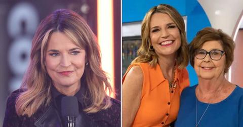 A photo of Savannah Guthrie alongside a photo of Savannah Guthrie and Nancy Guthrie