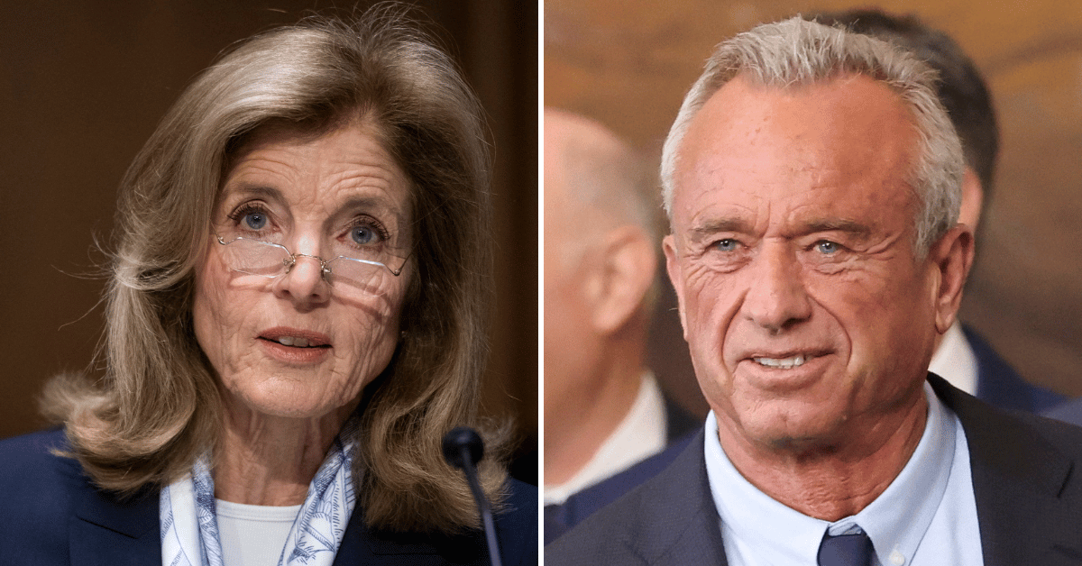 Composite photo of Caroline Kennedy, Robert F. Kennedy Jr.