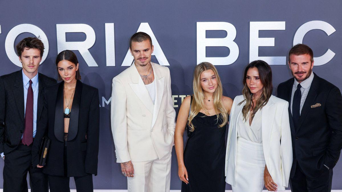 Harper Beckham wrote: 'Happy Valentine's Day to the best big brothers in the whole wide world.'