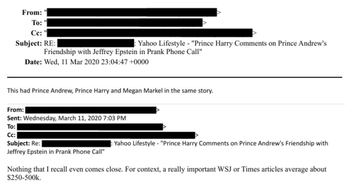 Prince Harry and Meghan Markle Names in New Epstein Documents Release