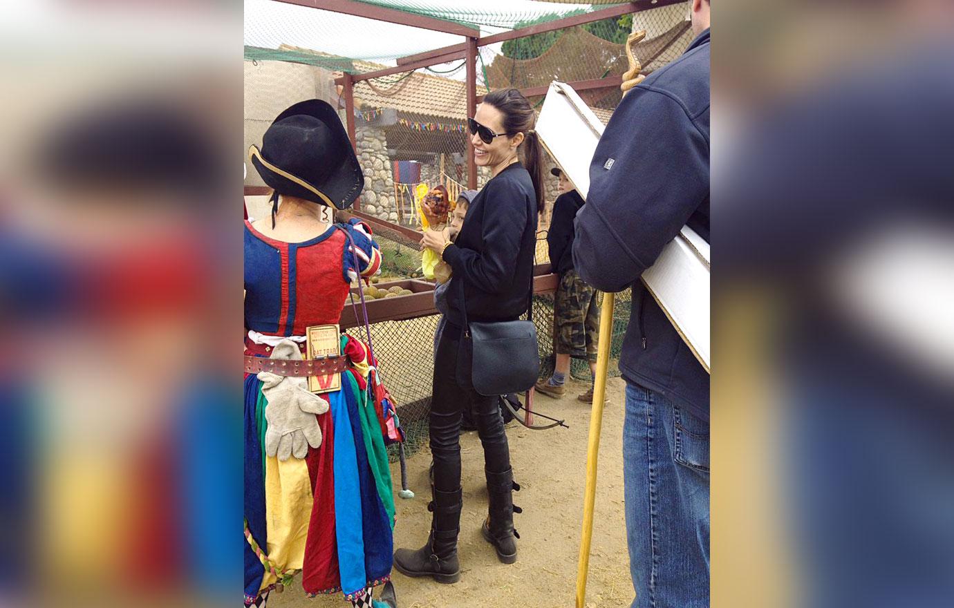 Angelina Jolie Scary Skinny Divorce Renaissance Faire