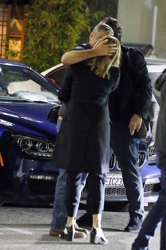 Don’t Look, Amal! George Locks Lips With A Mystery Blondee