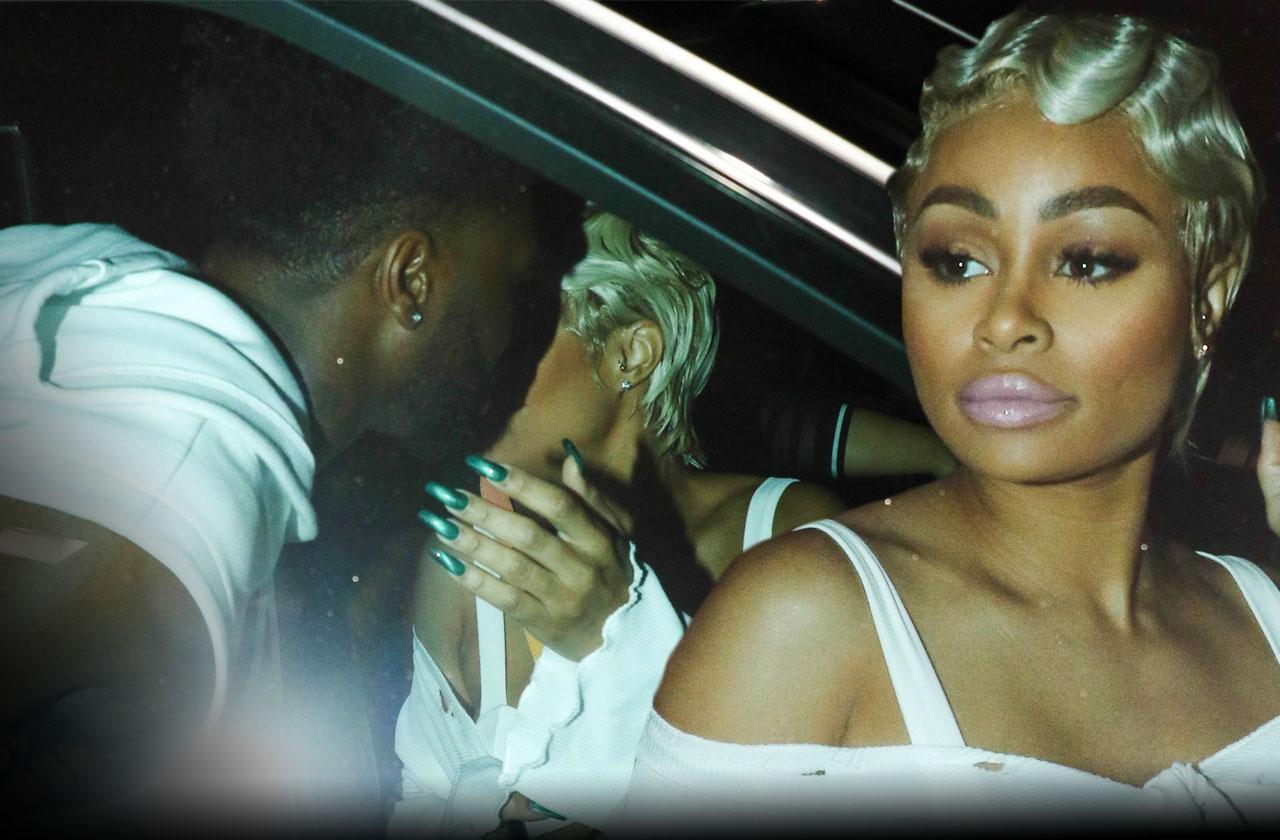 Blac Chyna kisses mystery man la