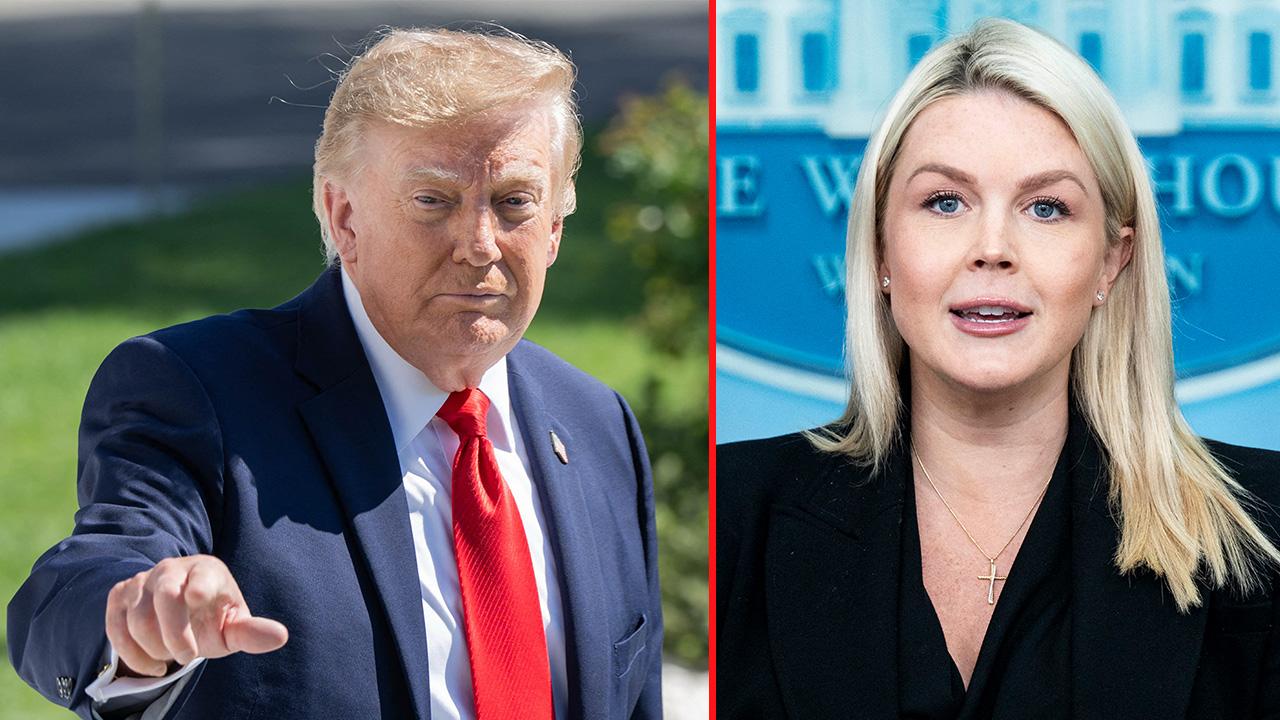 Photo of Donald Trump and Karoline Leavitt