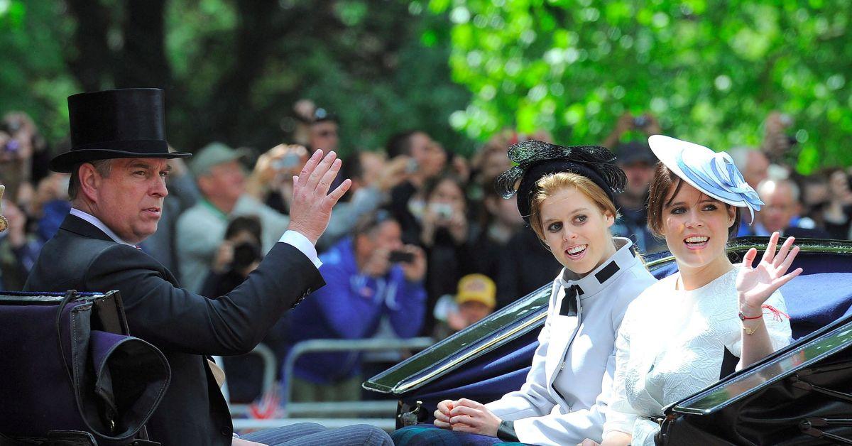 Photo of Andrew, Princesses Beatrice and Eugenie