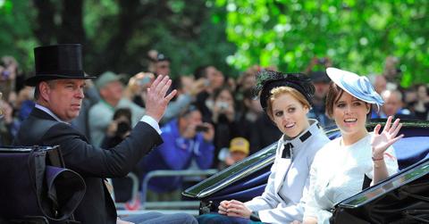 Photo of Andrew, Princesses Beatrice and Eugenie