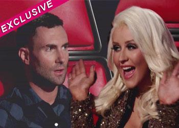 //adam levine feud christina aguilera wenn_