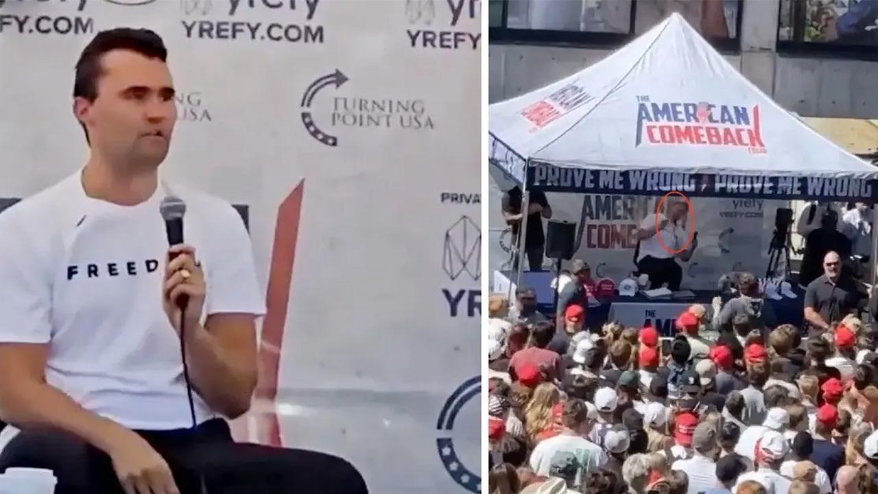 Charlie Kirk was shot in the neck and killed Sept. 10 2025.