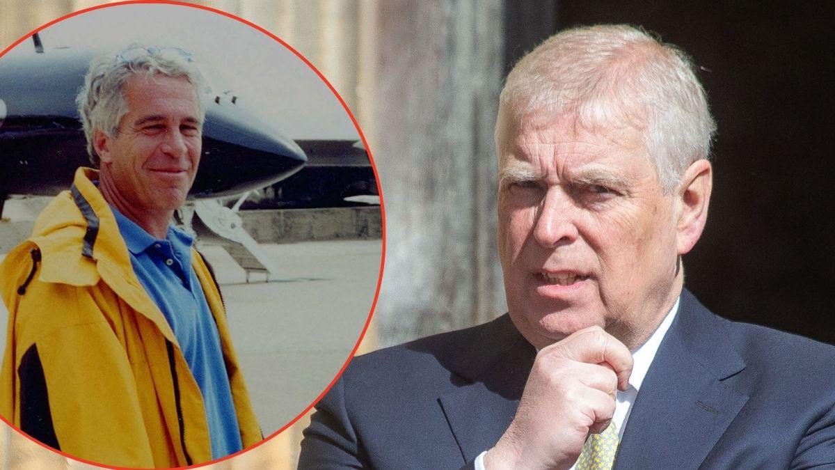 Photo of Andrew Windsor and Jeffrey Epstein