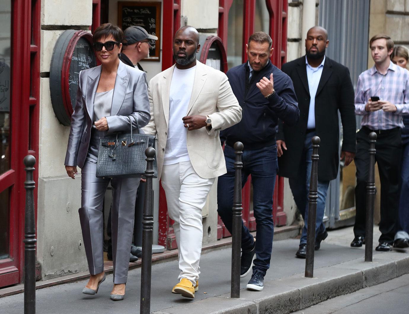 Kris Jenner & Corey Gamble In Paris After ‘KUWTK’ Fight