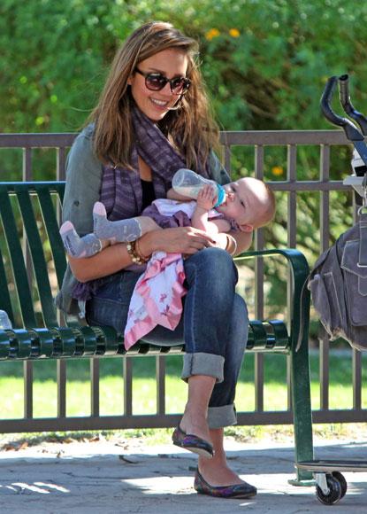 //jessica alba cash warren kids park