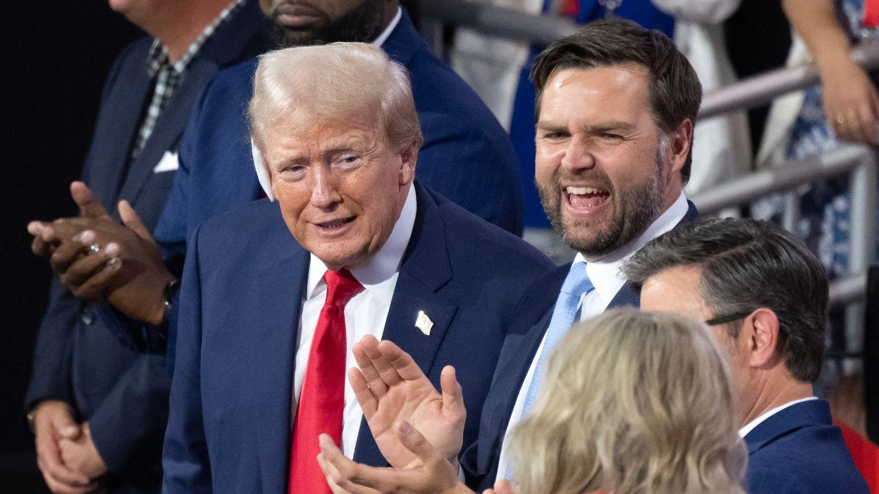 A photo of Donald Trump and JD Vance