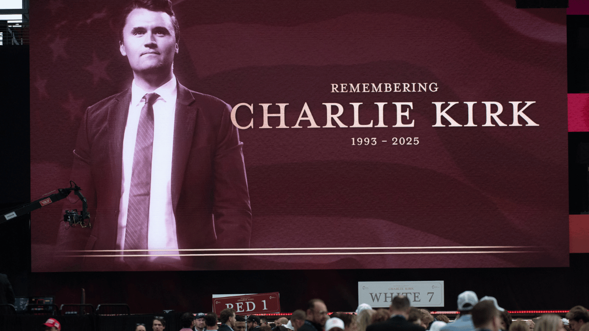 Photo of Charlie Kirk tribute