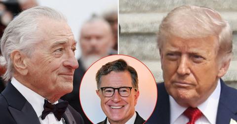 picture of Robert De Niro, Donald Trump and Stephen Colbert