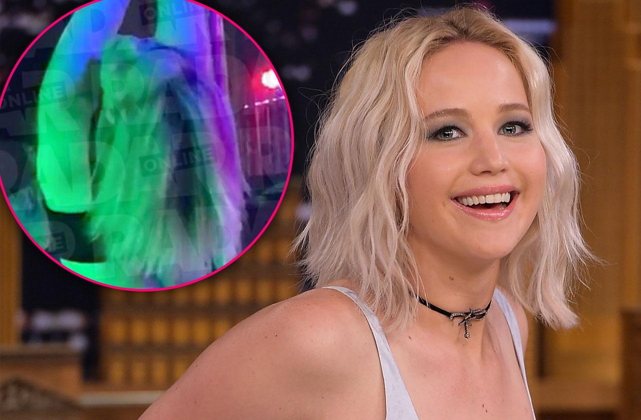 Jennifer Lawrence Suffers Wardrobe Malfunction In Very Sheer Shirt