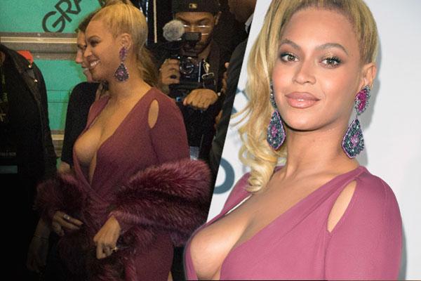 Beyoncé Takes The Plunge In Cleavage-Baring Dress For Tidal X Concert - 10 ...