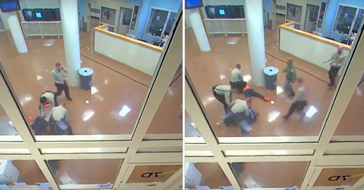 watch surveillance tape brutal fight tupac murder suspect nevada prison