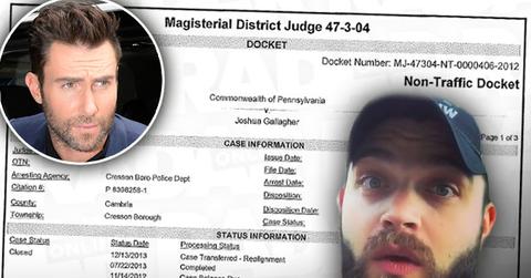 the voice josh gallagher public drunkenness