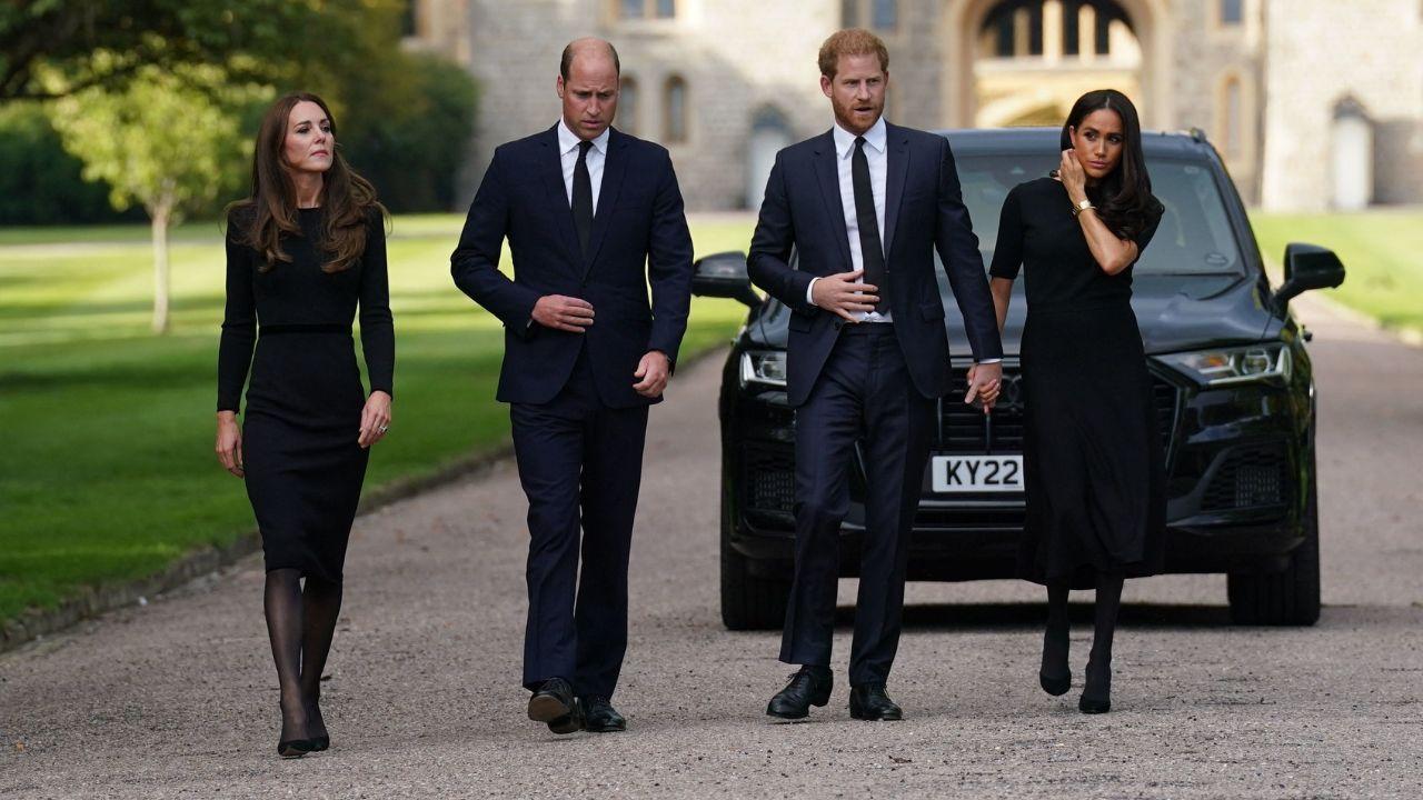 Photo of Kate Middleton, Prince William, Prince Harry and Meghan Markle