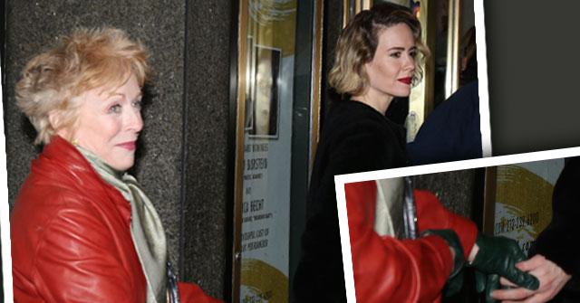 //holland taylor sarah paulson dating holding hands