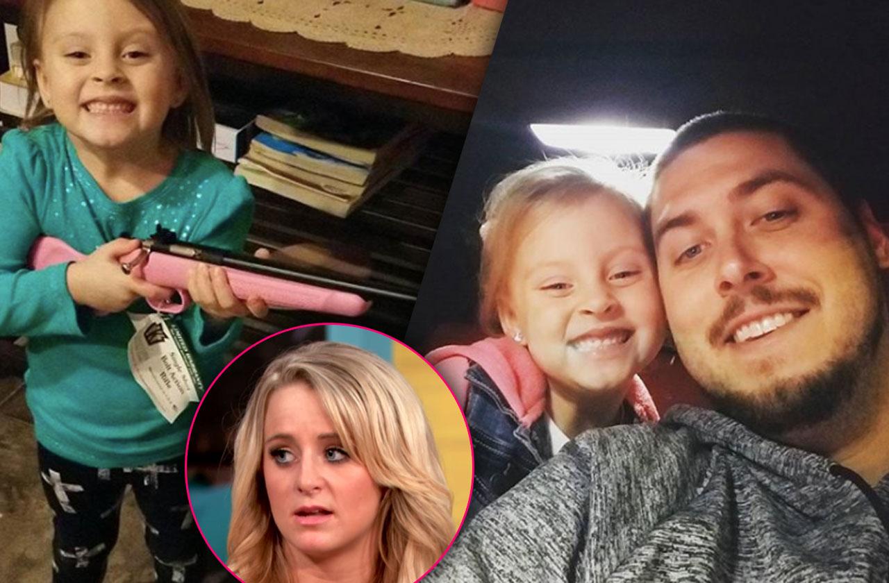 //leah messer daughter guns christmas controversy teen mom  pp