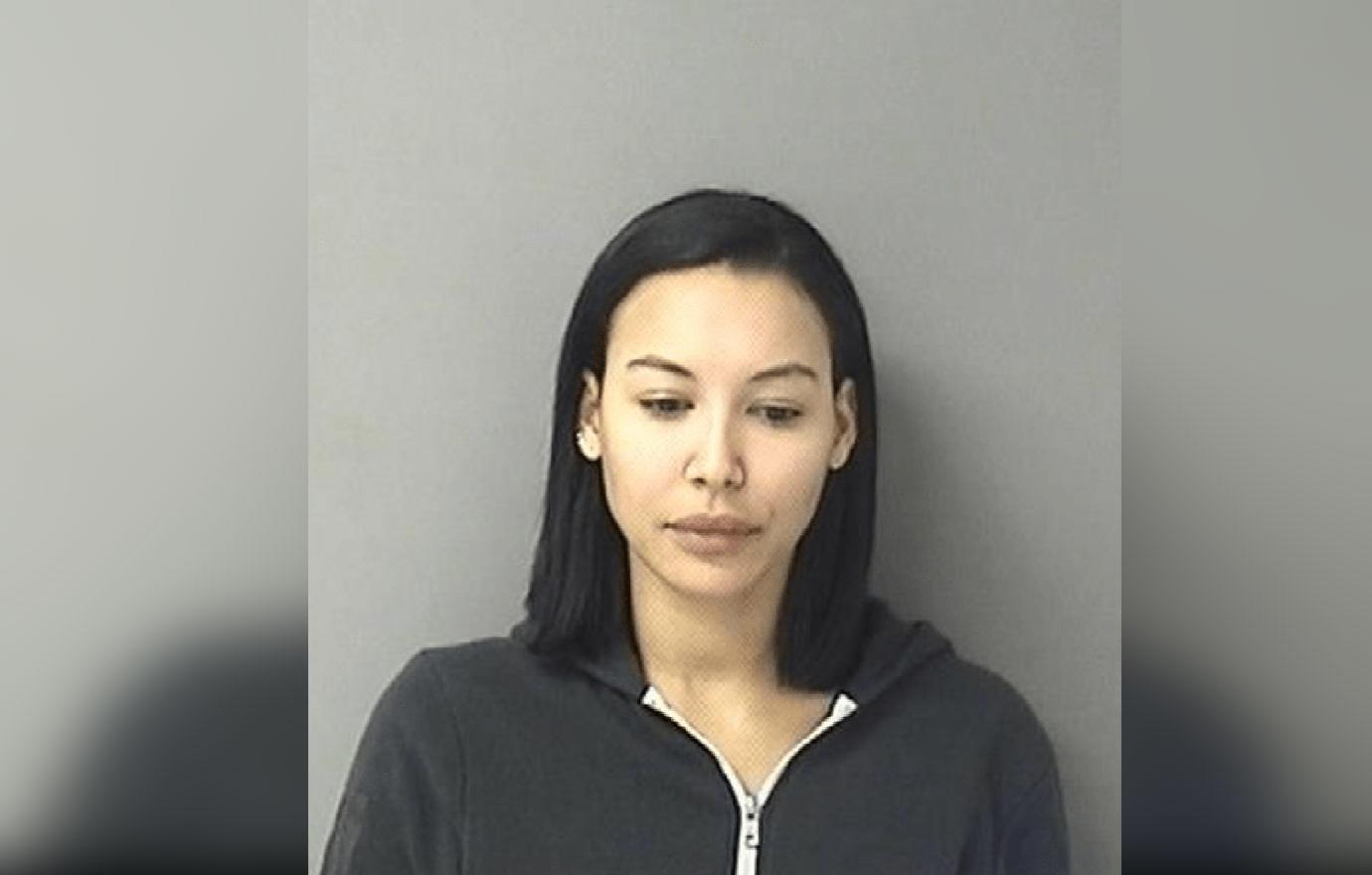 //naya rivera looks ashamed in mugshot after arrest pp