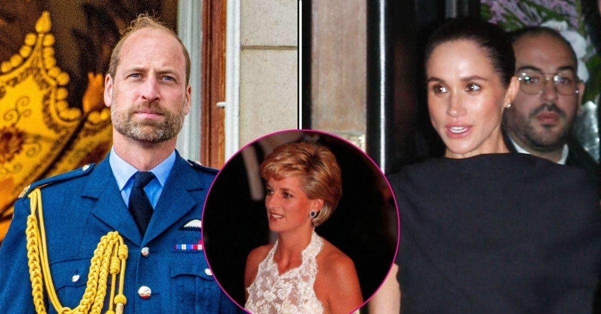 Photo of Prince William, Princess Diana and Meghan Markle