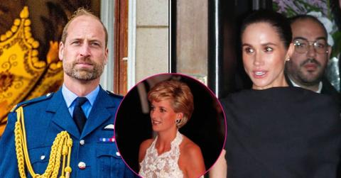 Photo of Prince William, Princess Diana and Meghan Markle