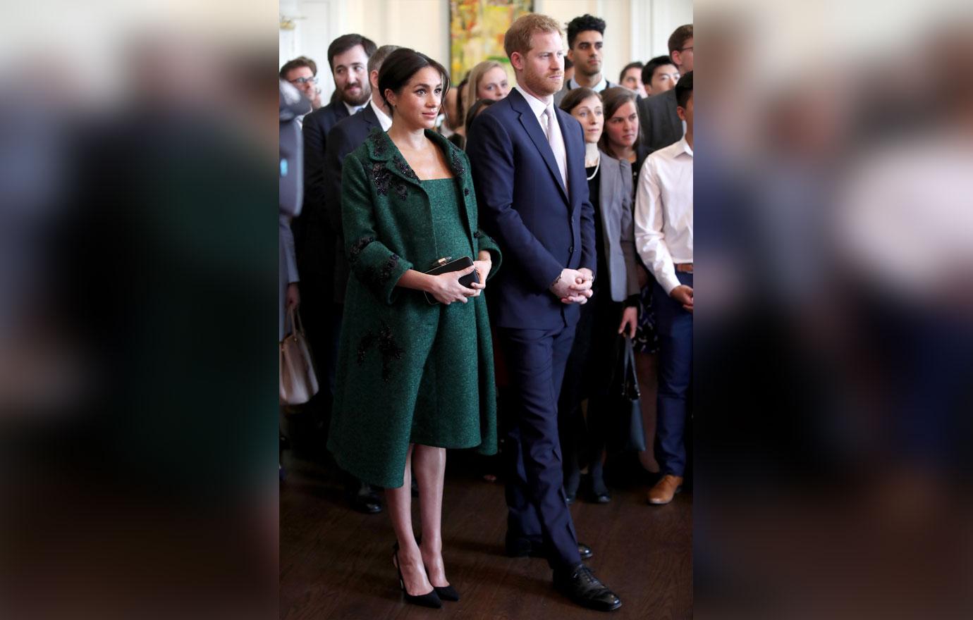 Prince Harry Meghan Markle Commonwealth Day Green Coat