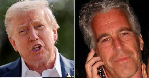 Composite photo of Donald Trump and Jeffrey Epstein