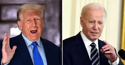 trump attacks joe biden criminal corrupt truth social videos debate