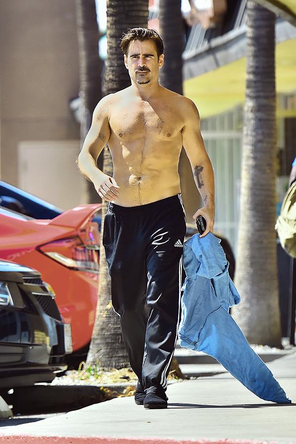 Getting Hot In Here! 'True Detective' Colin Farrell Goes Shirtless In ...