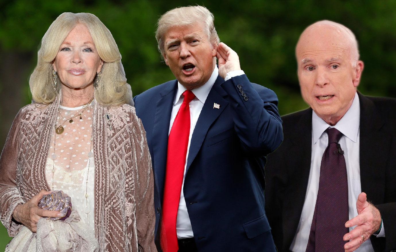 Deathly Ill John McCain Bans Trump From Funeral But What About Connie Stevens